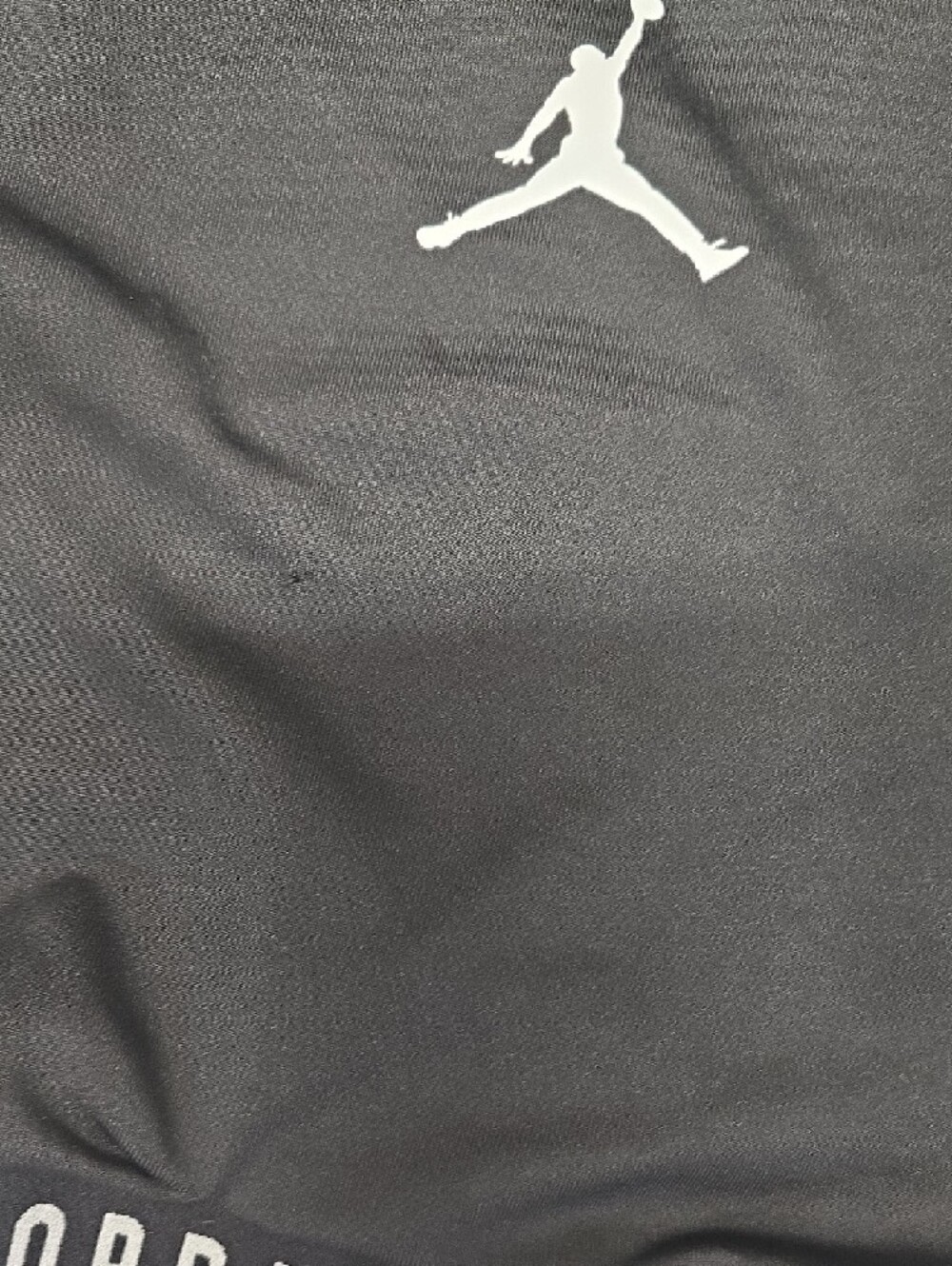 Jordan Black Crop Tank with White Jumpman Logo - Picture 4 of 8